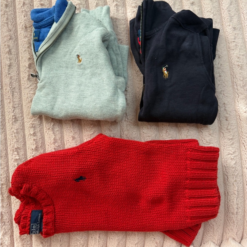 Polo Ralph Lauren Sweater Bundle - Red, Black, Green